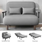[UK Stock] Folding Sofa Bed Couch 3 in 1 with 2 Pillows, Lounge Cotton Chair Lazy Cushion for Apartment Home Livingroom - AliExpress 1503