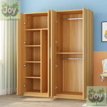 Wardrobe solid wood simple household bedroom rental room simple plate assembly storage cabinet locker large wardrobe - AliExpress 1503